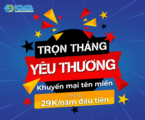  Khuyến mại tền miền chỉ từ 29k/năm trong tháng 3