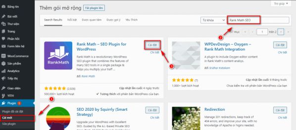 Hướng dẫn cài đặt và kết nối Rank Math SEO vào website WordPress 1