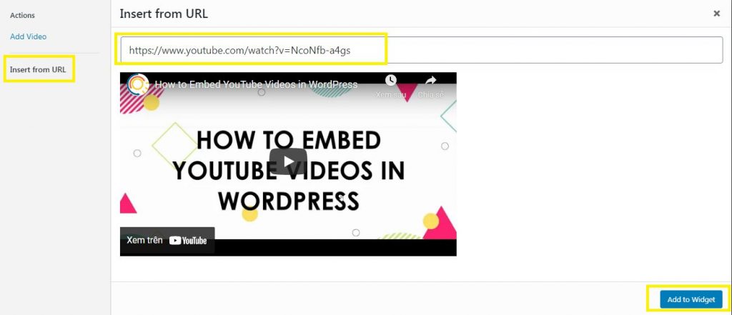 Cách chèn video YouTube vào WordPress, nhúng video Youtube (3)