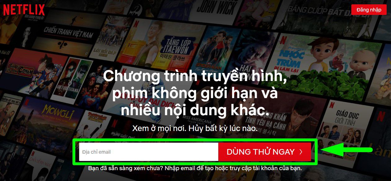 Cách đăng ký dùng thử Netflix không cần visa, thẻ tín dụng