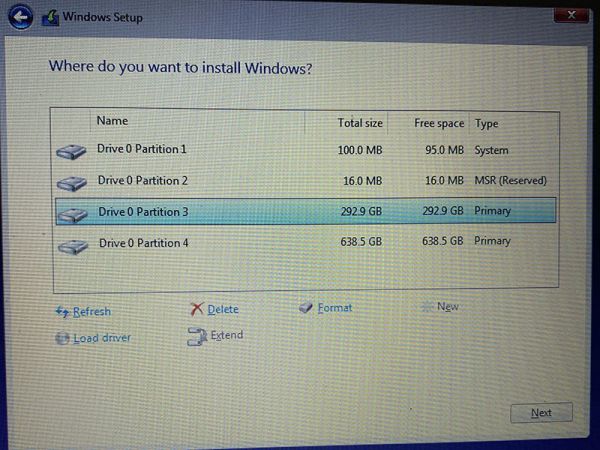 Sửa lỗi "Windows cannot be installed to this disk" sai định dạng ổ cứng 3