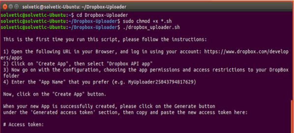 Hướng dẫn sao lưu tự động Linux bằng Dropbox trong tích tắc 1