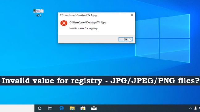 Sửa lỗi "Invalid Value for Registry" trên Windows Photos như nào?