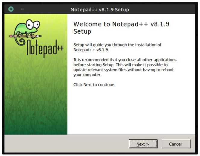 Cài đặt Notepad++ trên Linux bằng Wine và Snap