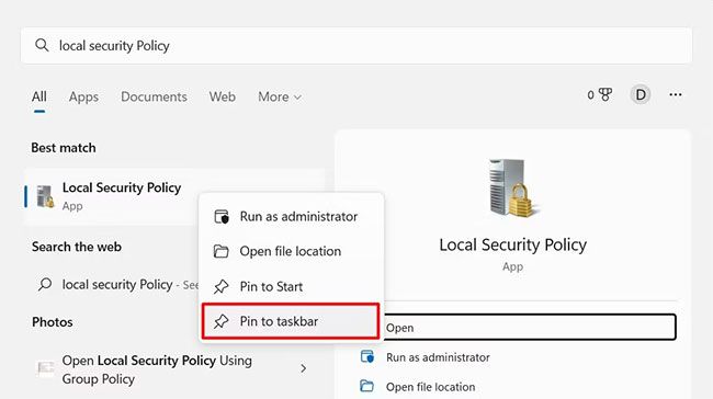 10 Cách mở Local Security Policy trong Windows 11 (10)