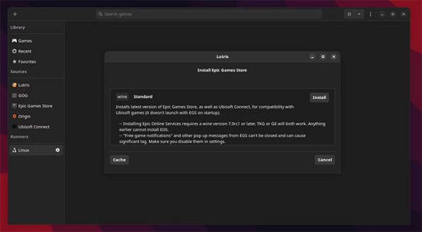 Hướng dẫn cài đặt Epic Games client chính thức trên Linux 1