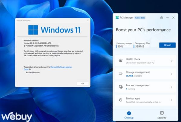 PC Manager: Ứng dụng quản lý, dọn dẹp hệ thống cho Windows 11