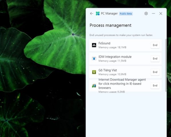 PC Manager: Ứng dụng quản lý, dọn dẹp hệ thống cho Windows 11 8