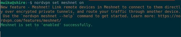Truy cập các thiết bị Linux từ mọi nơi bằng NordVPN Meshnet 2