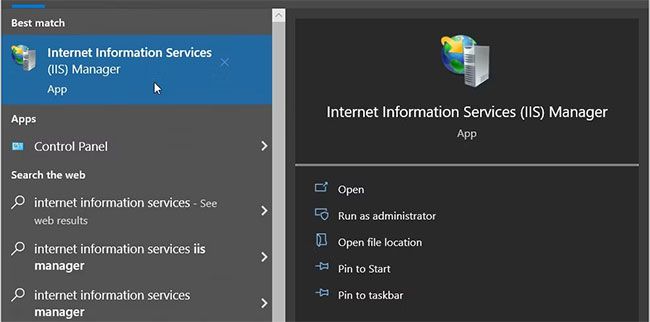 Mở Windows Internet Information Services (IIS) Manager thế nào? - 1