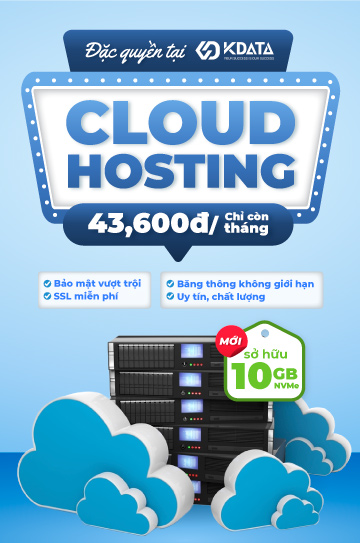 Mua Cloud Hosting giá rẻ tại KDATA