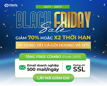 [BLACKFRIDAY2024] KDATA sale 70% hoặc x2 thời hạn