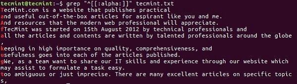 11 lệnh grep Linux nâng cao về lớp ký tự và biểu thức ngoặc vuông