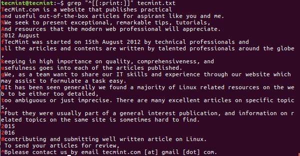 11 lệnh grep Linux nâng cao về lớp ký tự và biểu thức ngoặc vuông