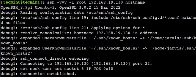 SSH Kích hoạt chế độ Verbose