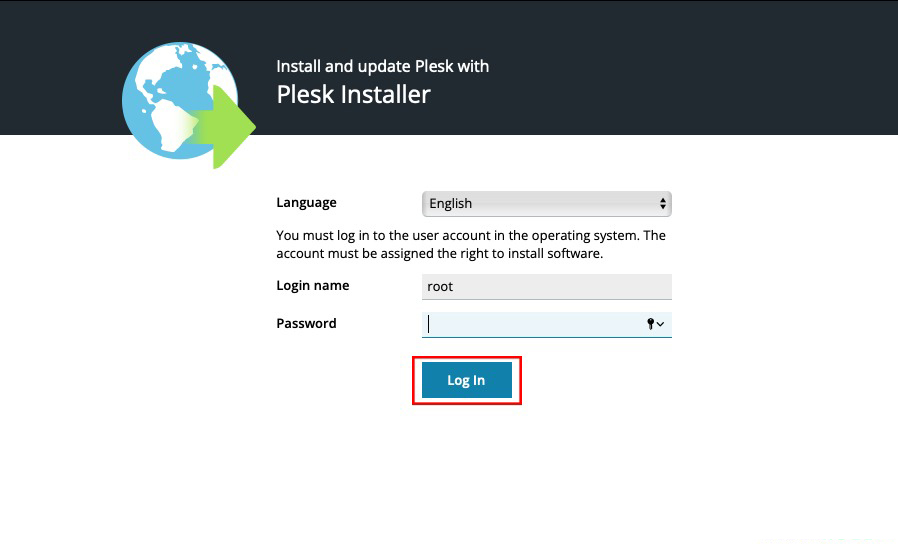 plesk instalation process