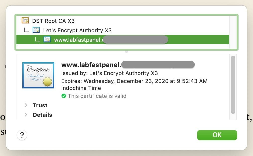 ssl fastpanel check certificate