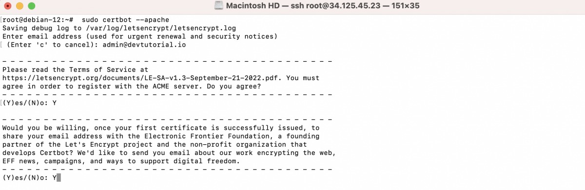 ssl certbot apache debian 12