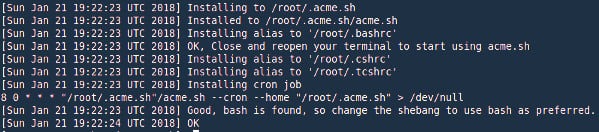 install acme.sh client centos 7