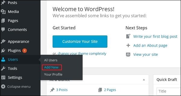 Hướng dẫn chi tiết cách add user WordPress