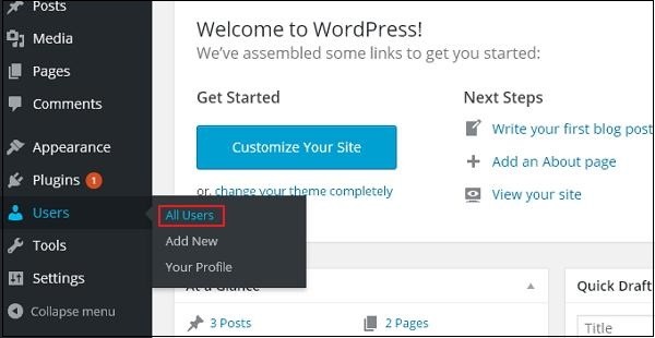Cách edit user WordPress cho người mới bắt đầu