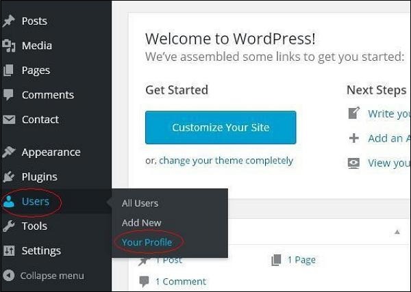 Tạo hồ sơ cá nhân trong WordPress một cách đơn giản