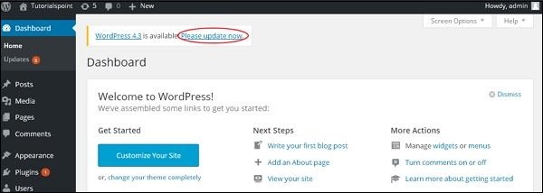 Update WordPress lên phiên bản với 3 bước thực hiện