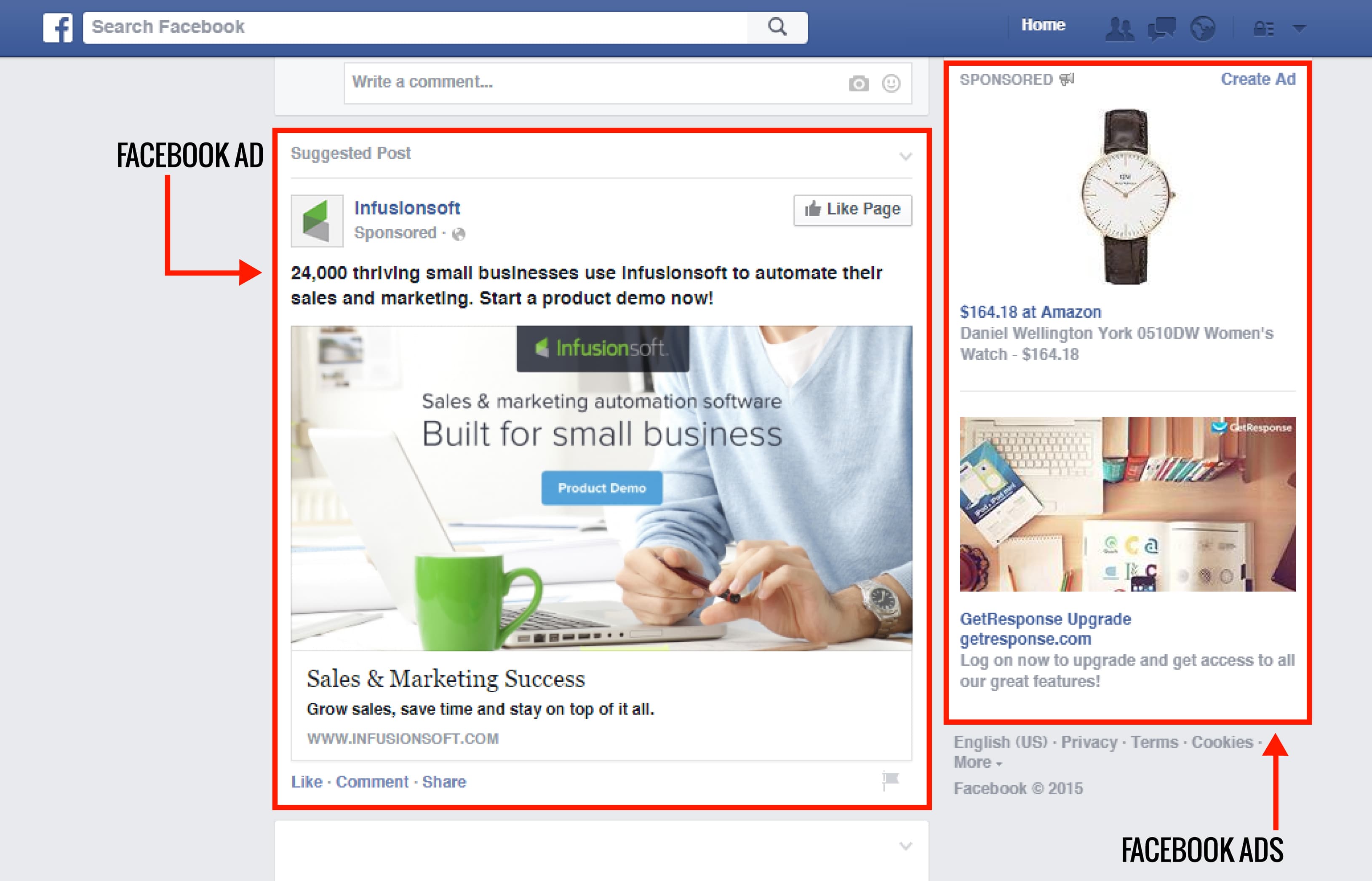 Các loại quảng cáo trên Facebook