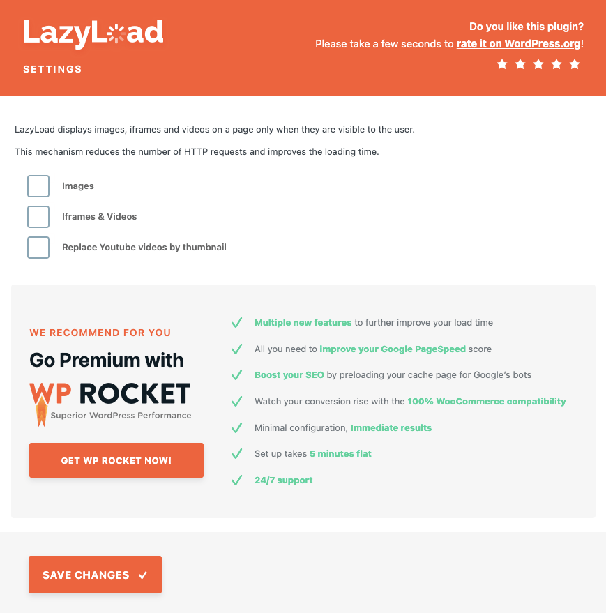 Lazy Load by WP Rocket