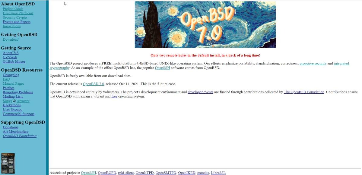 openbsd homepage