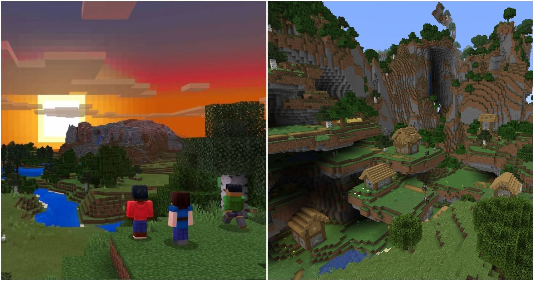 Graphics Java Edition vs Bedrock Edition Minecraft