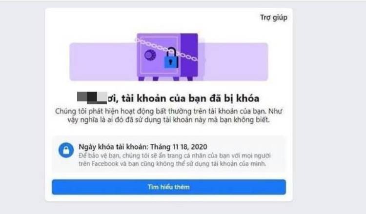 Điều gì xảy ra khi tài khoản Facebook của bạn bị khóa?