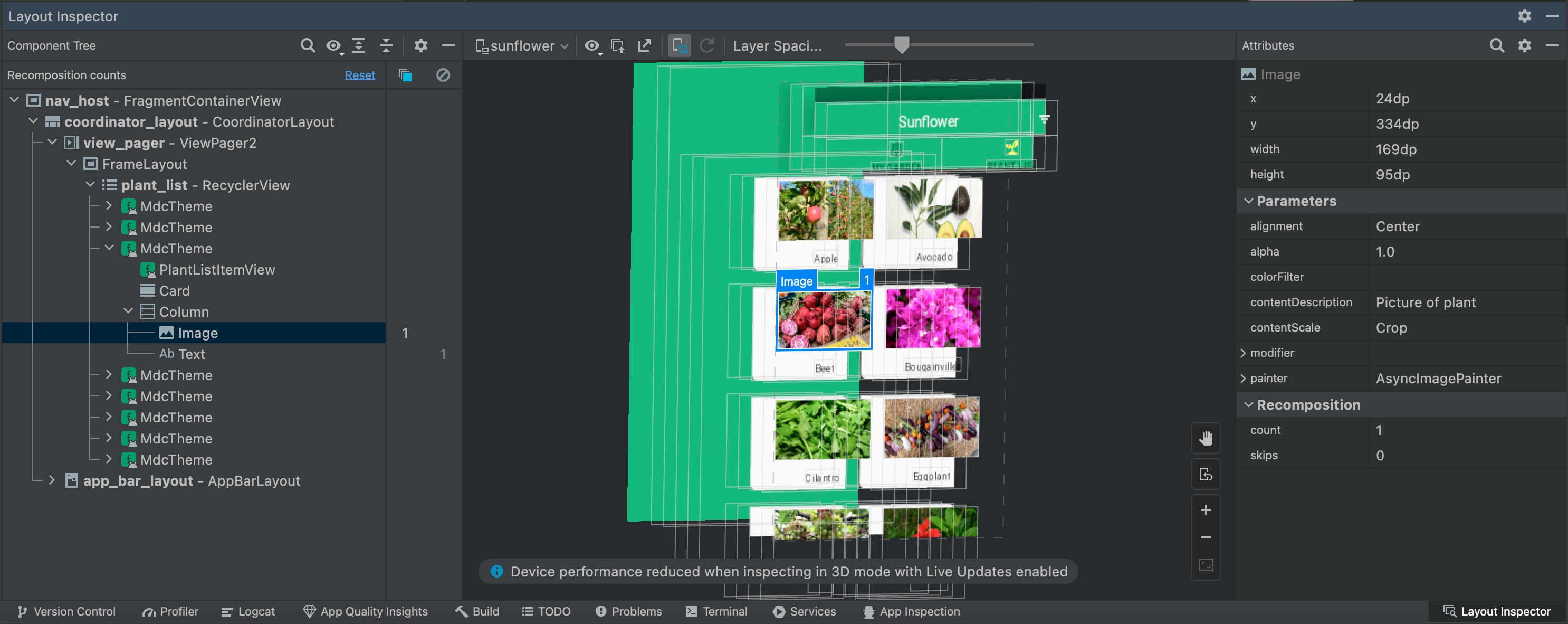 Tối ưu hóa bố cục với Layout Inspector và Hierarchy Viewer của Android Studio