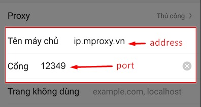 Cài đặt proxy trên điện thoại Android