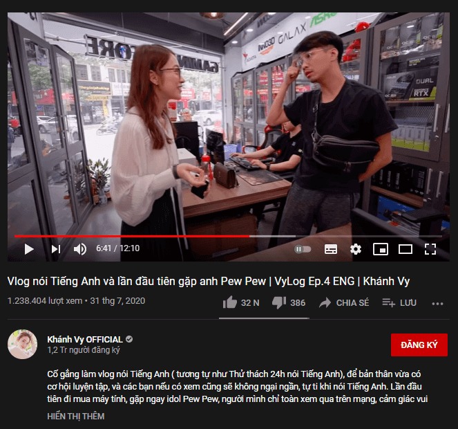 Hợp tác với các kênh YouTube khác