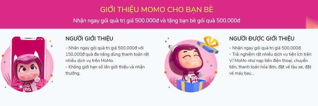 MoMo – Ví điện tử với quà tặng hấp dẫn