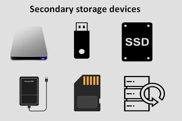 Các loại Secondary Storage phổ biến