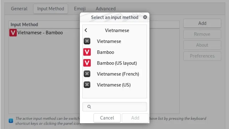 IBus Bamboo là phần mềm mã nguồn mở