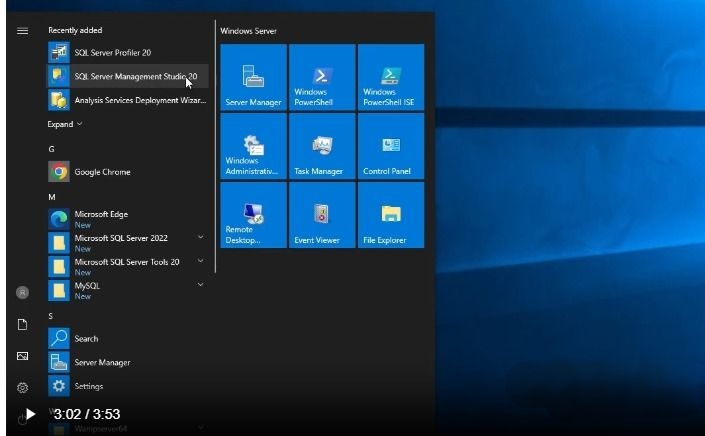 Kết nối và khởi tạo SQL Server Express