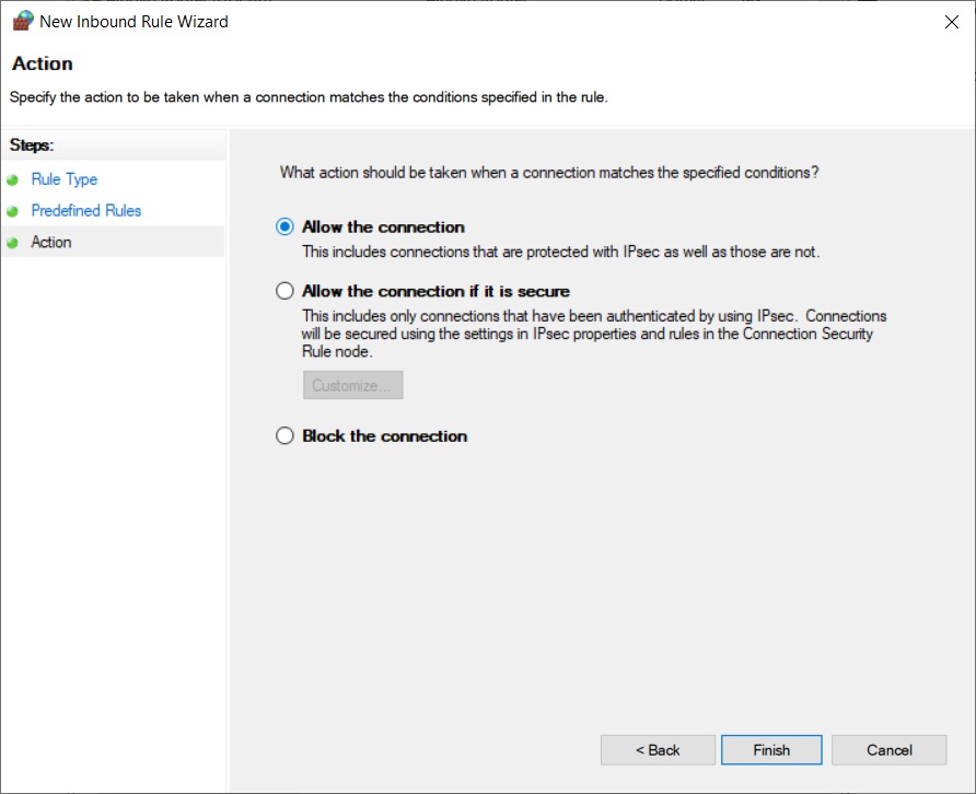 Mở cổng FTP trên Windows Firewall