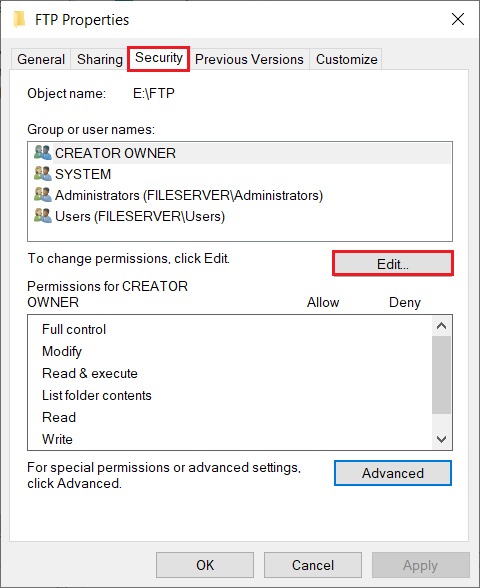 Thiết lập Isolation cho người dùng