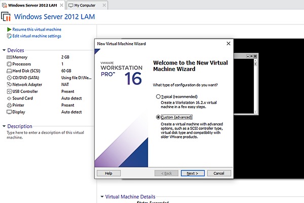 Các bước cài đặt Windows Server 2012 trên VMware Workstation