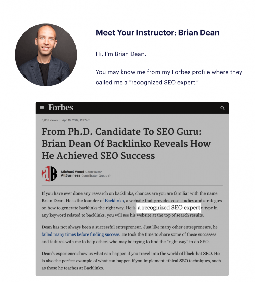 Blog Backlinko (Brian Dean)