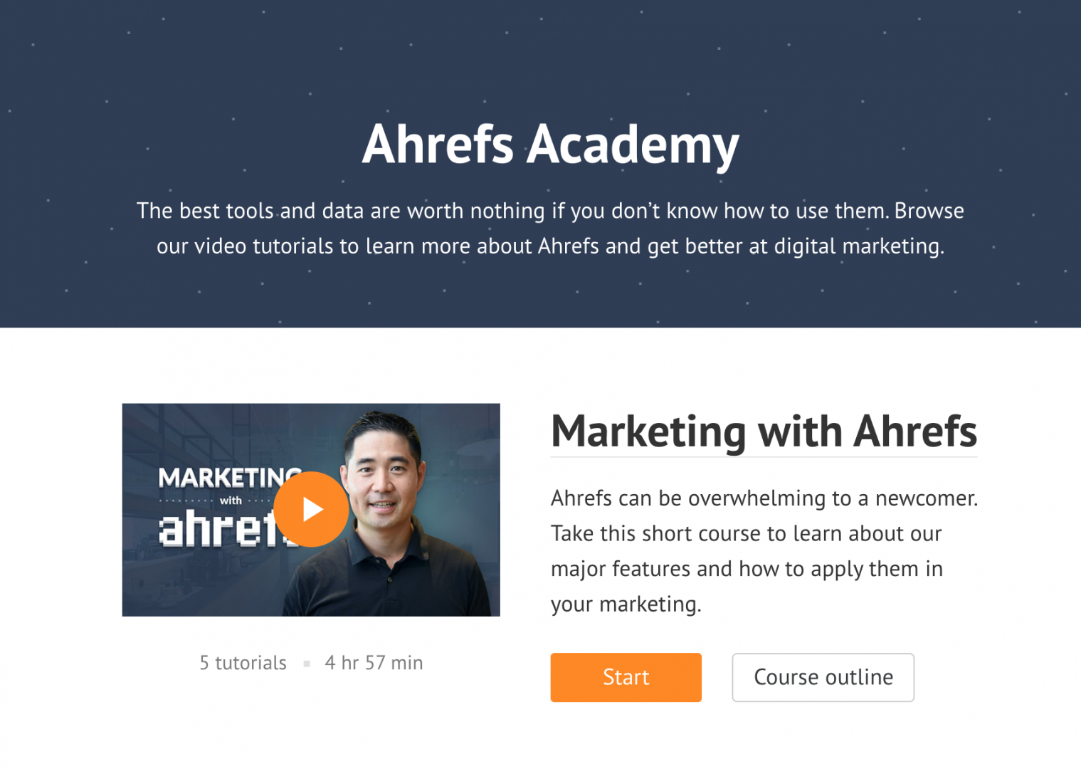 Ahrefs Academy 