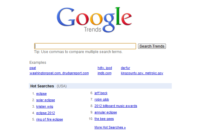 Google Tools: Google Trends