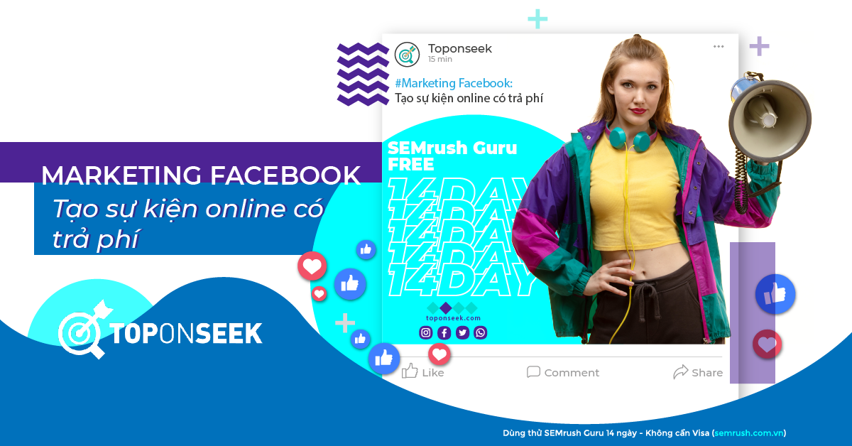  Marketing Facebook bằng cách tạo sự kiện online trả phí