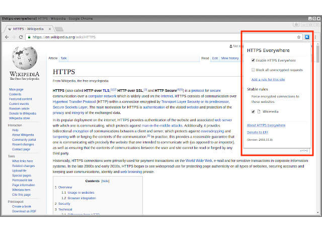 Phần mở rộng trình duyệt HTTPS Chrome Extensions 