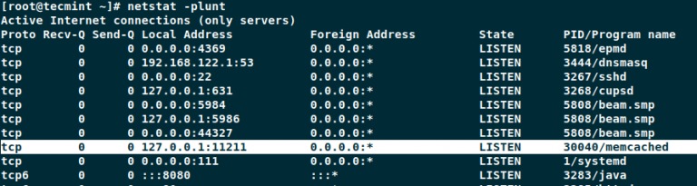 xác minh memcached server