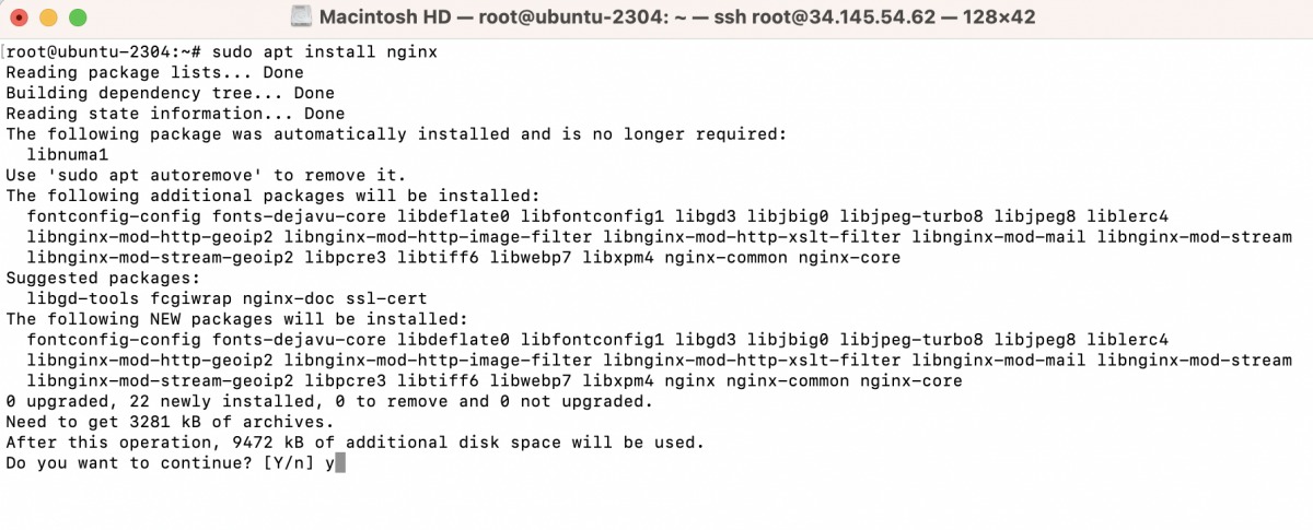 install nginx ubuntu 23.04