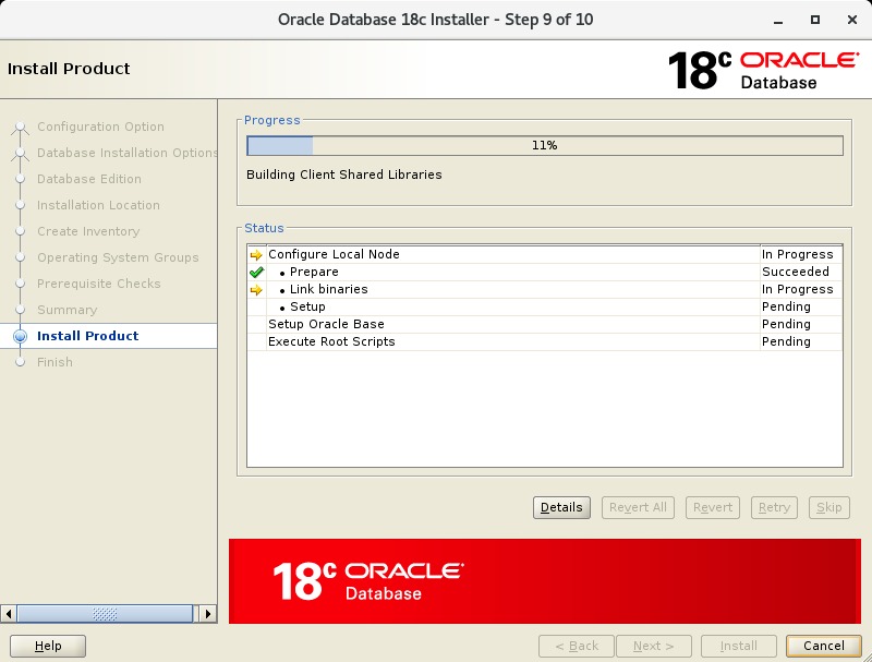 Bắt đầu install Oracle 18c trên CentOS 7